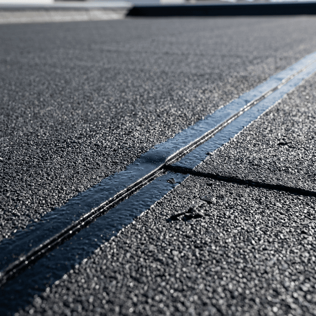 Handwerker bei der Flachdachsanierung in Aachen auf einem Industriegebäude